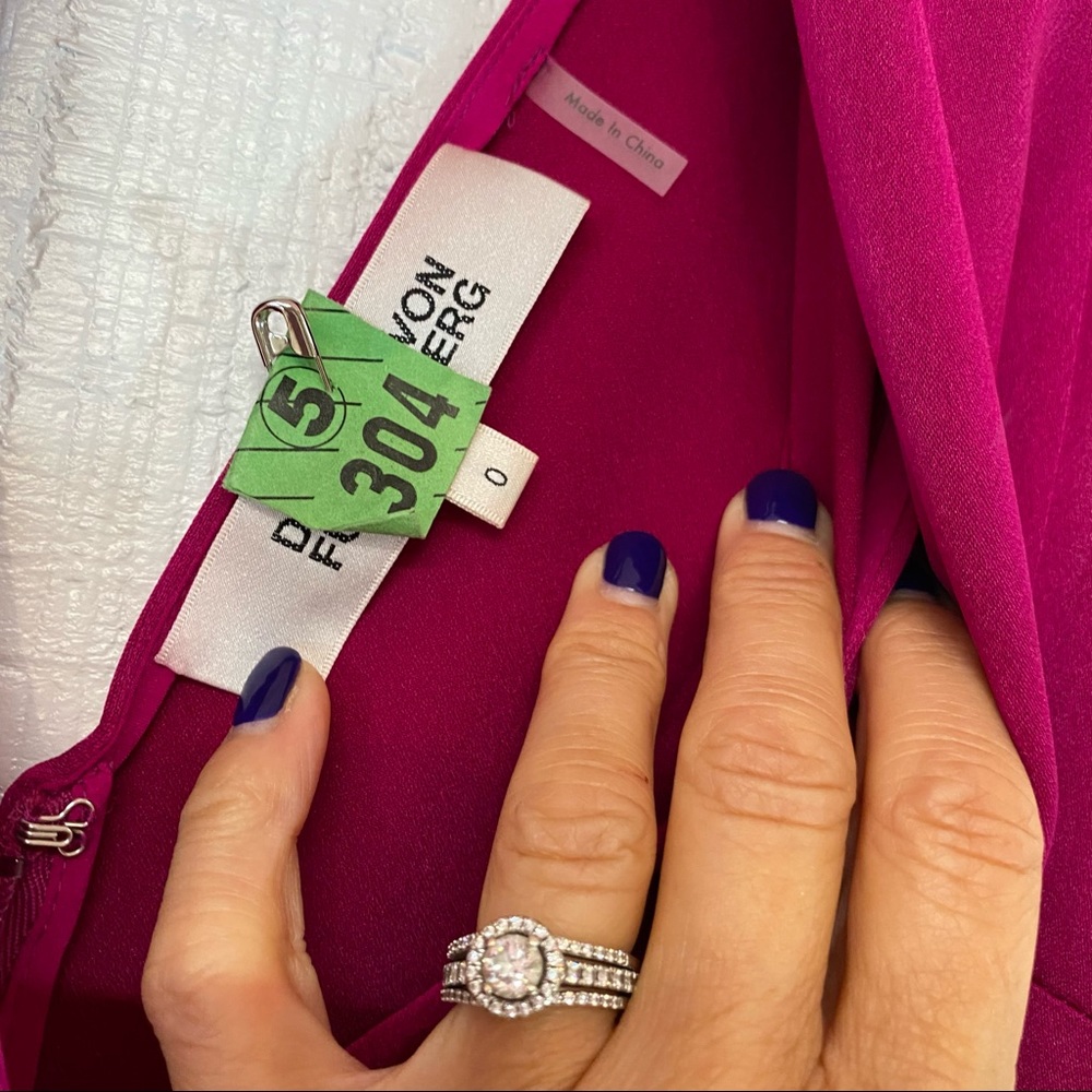 DVF Virginie amaranth DVF jumpsuit - Picture 6 of 9